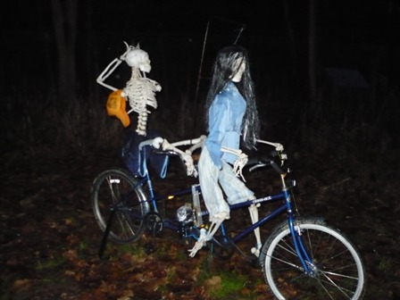 Skeleton Bicycle built for Two